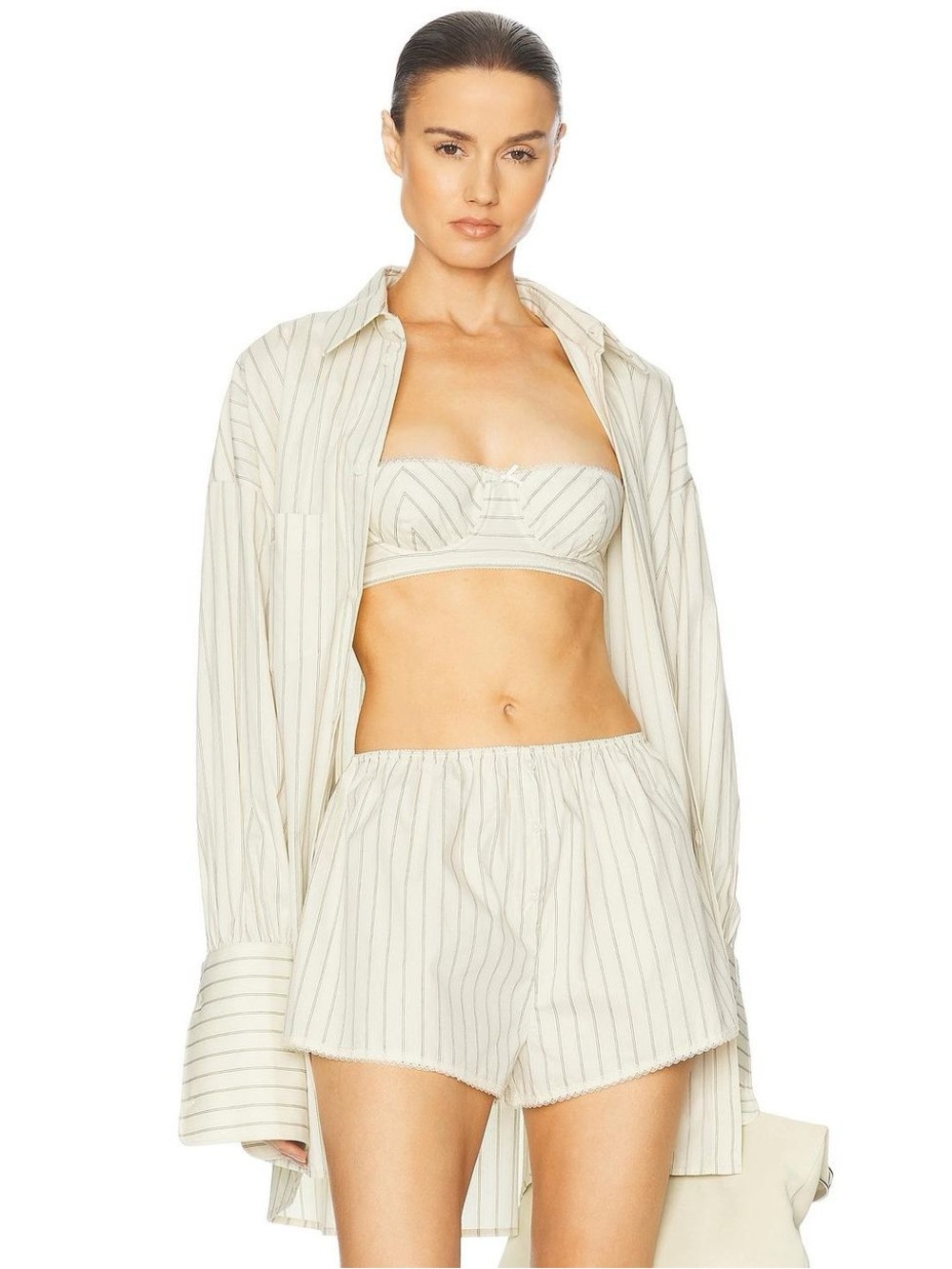 Helsa Pinstripe Poplin House Short